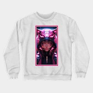 Anime Race Girl | High Quality Anime Artwork | Chibi Manga Anime Art Crewneck Sweatshirt